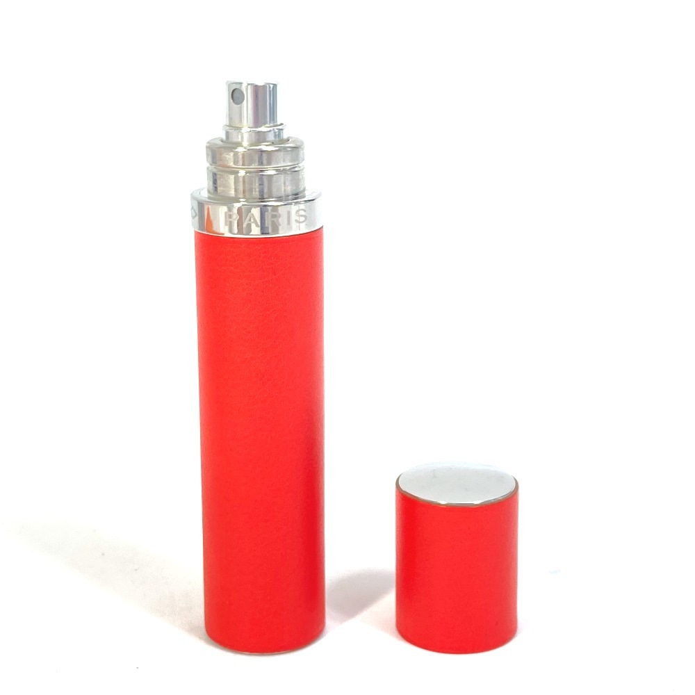 小物入れ パフュームケース レフィラブル 香水ケース 香水入れ アトマイザー 香水 レザー オレンジ系