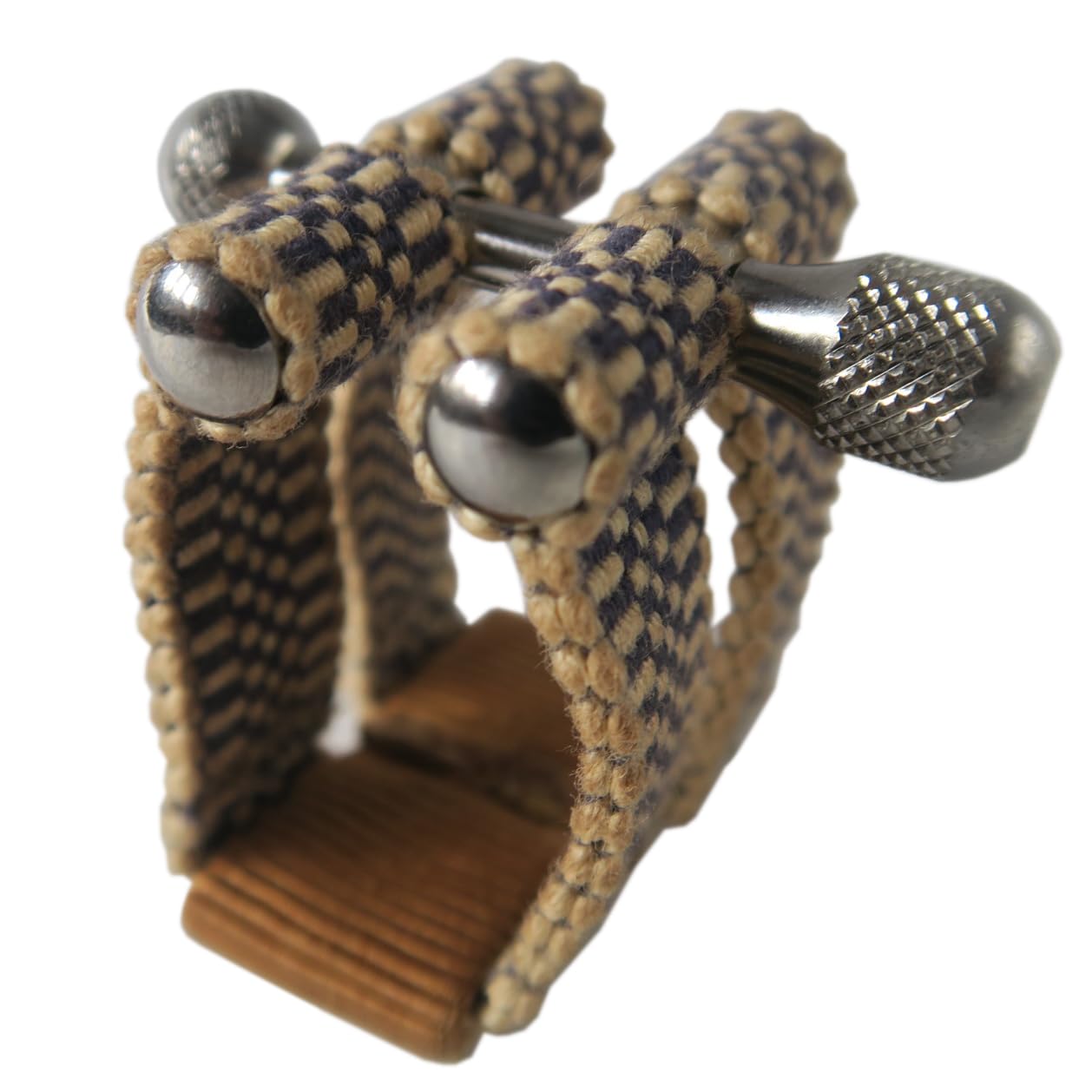 リガチャー SANADA テナーサックス Ebonaite用 TEI (市松＆茶)