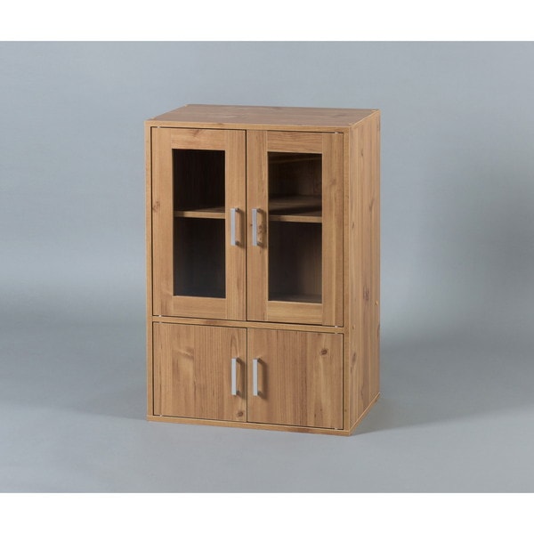 GKN-9060 ナチュラル ガラスキャビネット メーカー直送チェスト