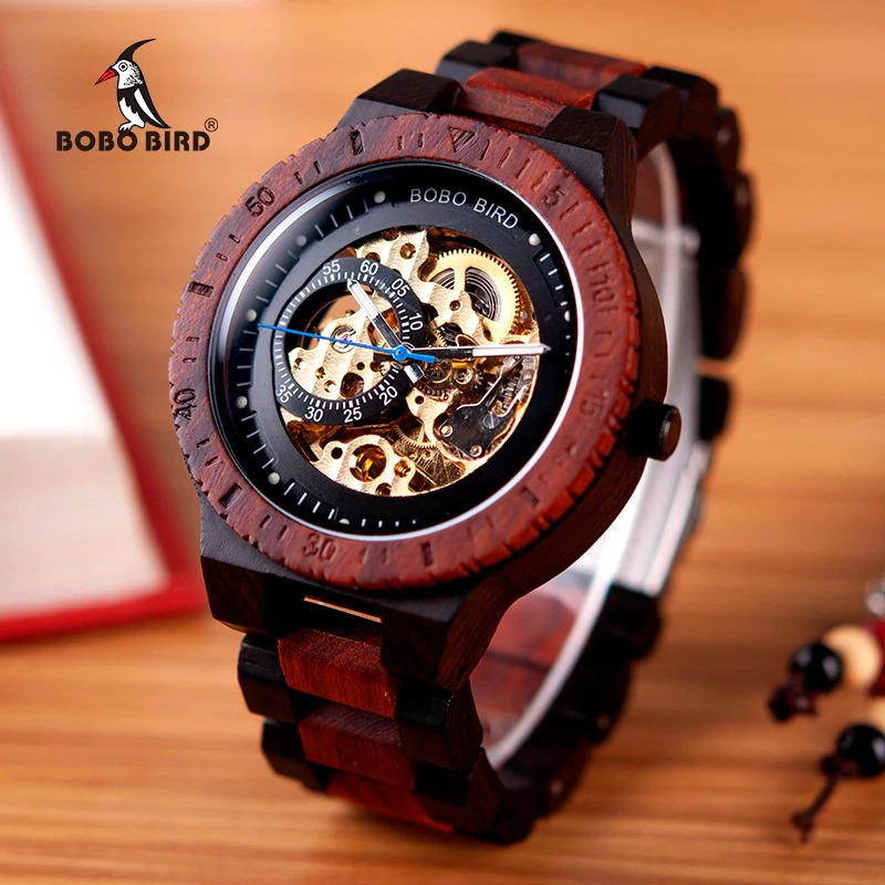 [Qoo10] 正規品BOBO BIRD木製機械式時計男 : 腕時計・アクセサリー
