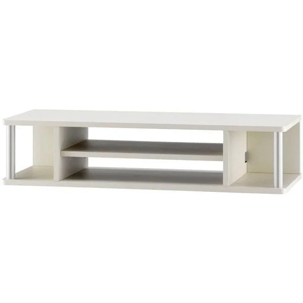 テレビ台 モニタースタンド ラック 棚 白 おしゃれ 北欧モダン ローボード 木目 幅79cm ホワイト