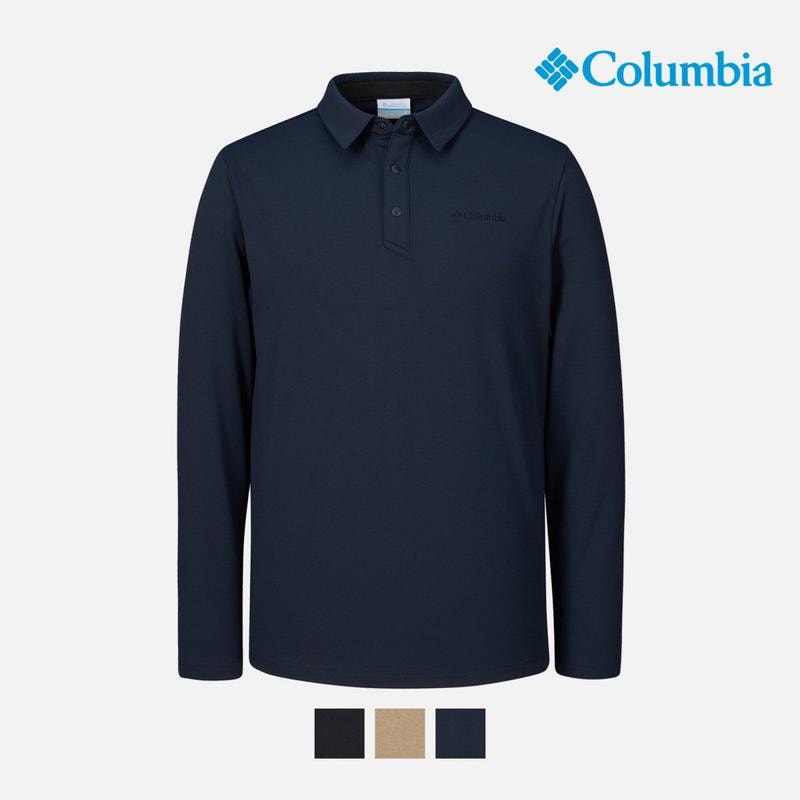 [男性] パインズ トゥ カナル ポロ 季節の変わり目 長袖カラー Tシャツ C53 YMP652