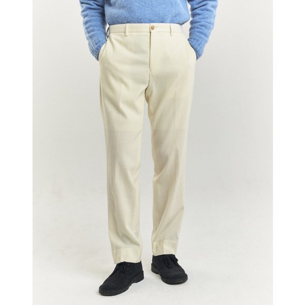 COLLECTION アイボリー コーデュロイ セットアップ パンツ HZPA4D703IV