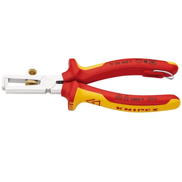 KNIPEX クニペックス 1000V絶縁エンドワイヤーストリッパー 落下防止 全長160mm 1106-160T