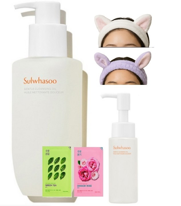 New 順行クレンジングオイル200ml(+雪花水オイル50ml+2マスクパック+洗顔ヘアバンド1個)