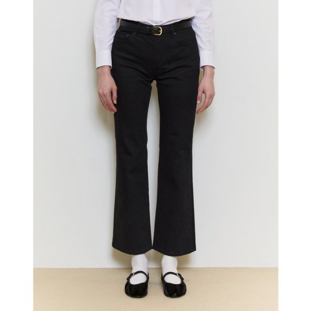 [25SS] [フレア] エッセンシャルフレアフィットデニムパンツブラックHSPA5BC83BK