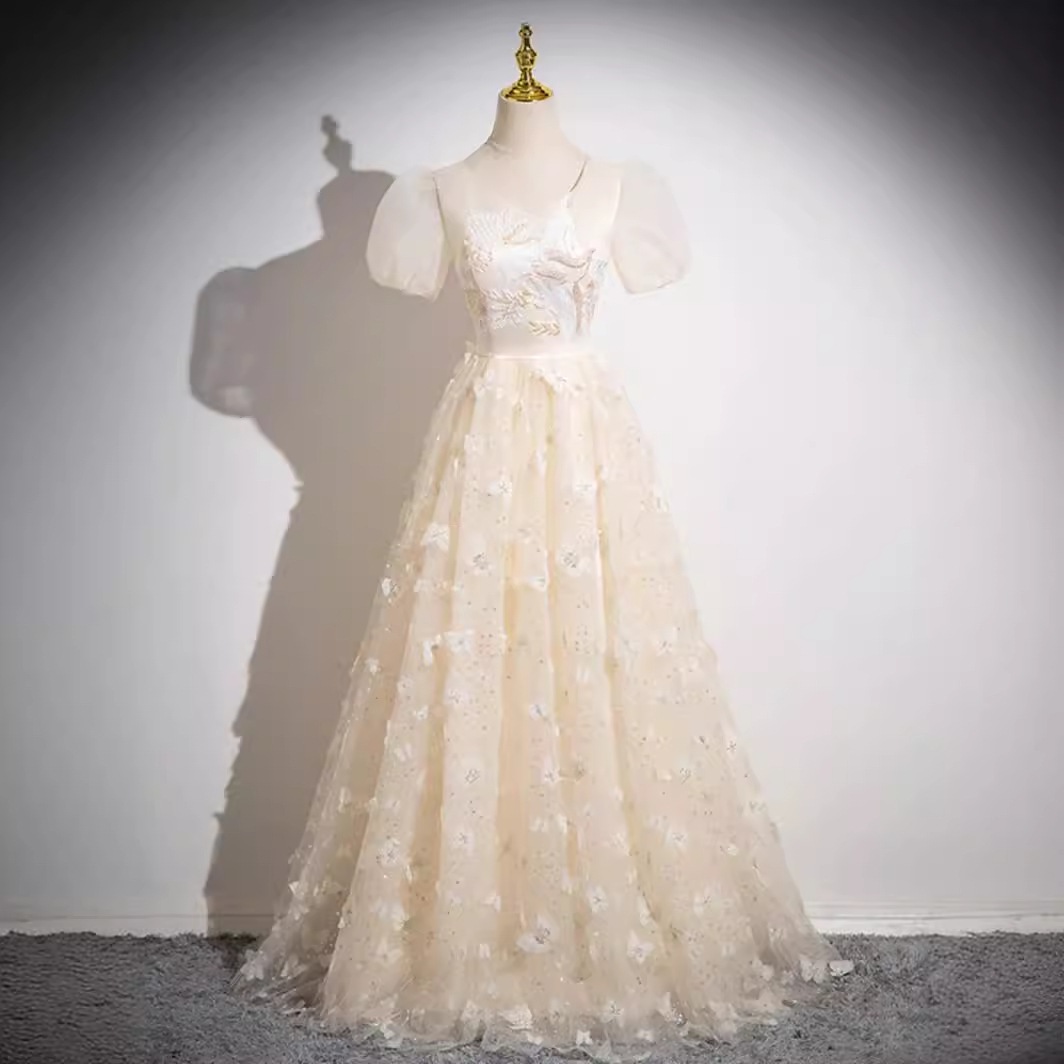 シャンパンイブニングドレス2024宴会気質ハイエンドホストボーカルアート試験パフォーマンス服