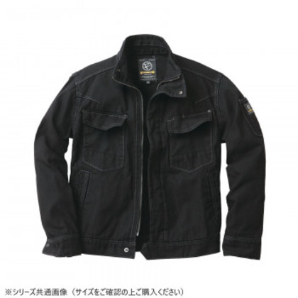 イーブンリバー フィッシャーストライプブルゾン ブラック(05) サイズ:4L US-1107