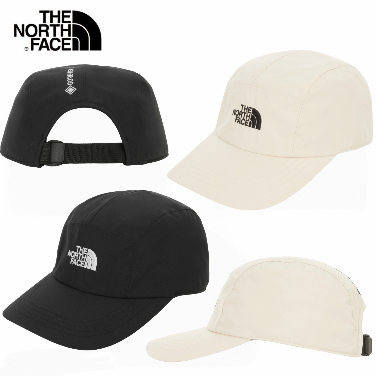 GTX 5 PANEL CAP ゴアテックス キャップ 刺繍ロゴ帽子 カーブキャップ カップル帽子 登山用帽子 基本カラー