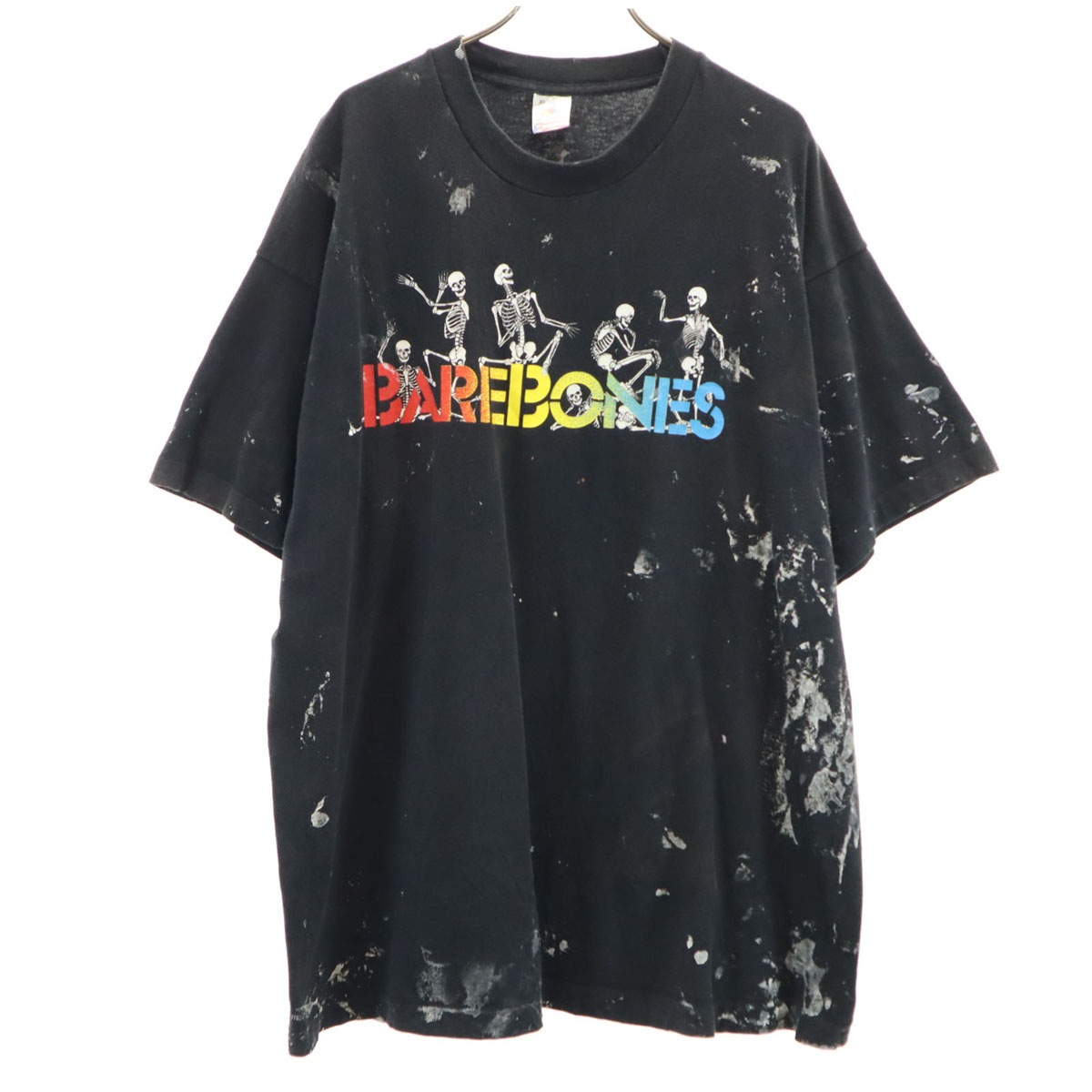 90s USA製 オールド BAREBONES 半袖 Tシャツ XL ブラック シングルステッチ バンド メンズ 古着 5,949円