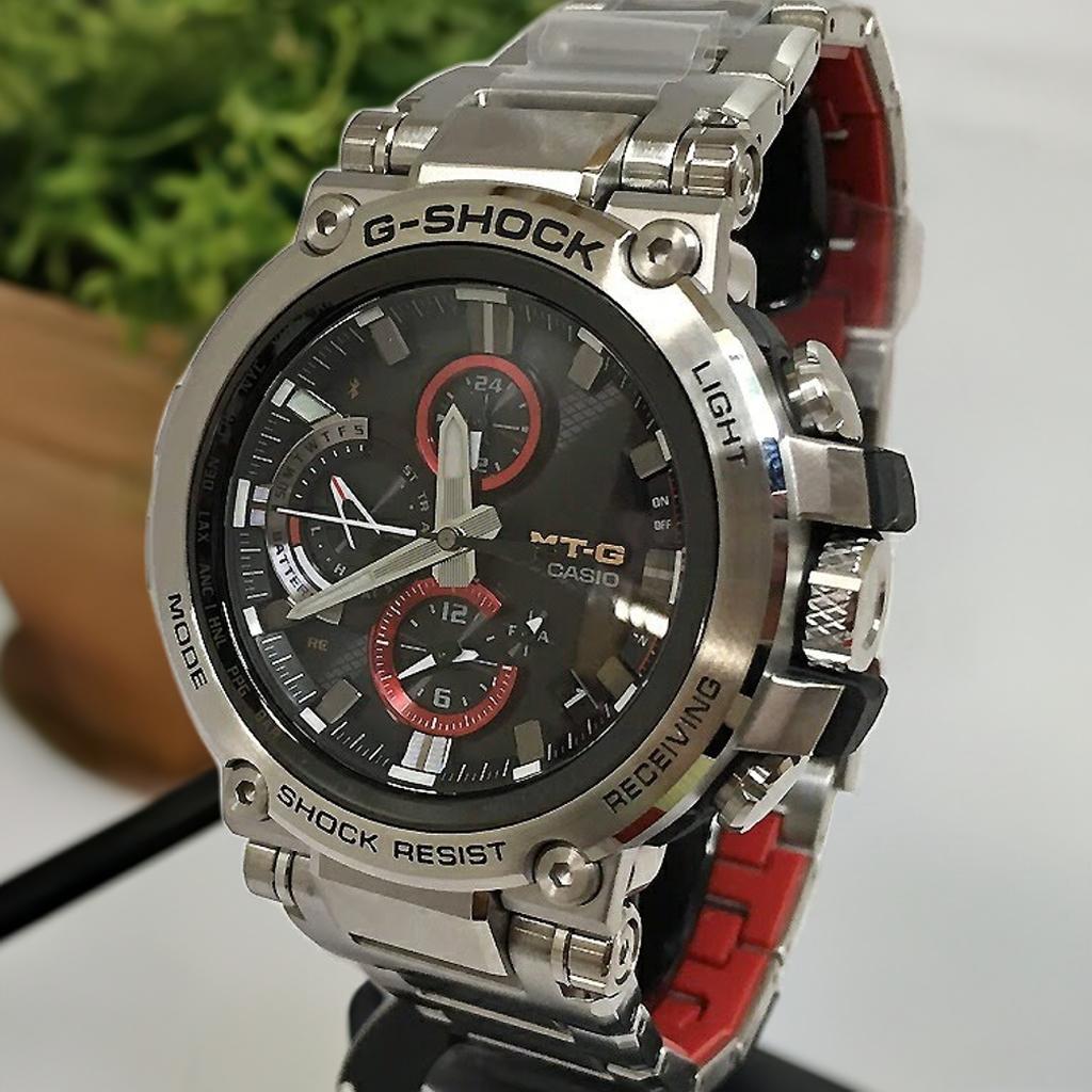 【国内正規品ベルト調整無料です】 カシオCASIO 腕時計 G-SHOCK ジーショック MT-G Bluetooth 搭載 電波ソーラー MTG-B1000D-1AJF メンズ ラッピング無料