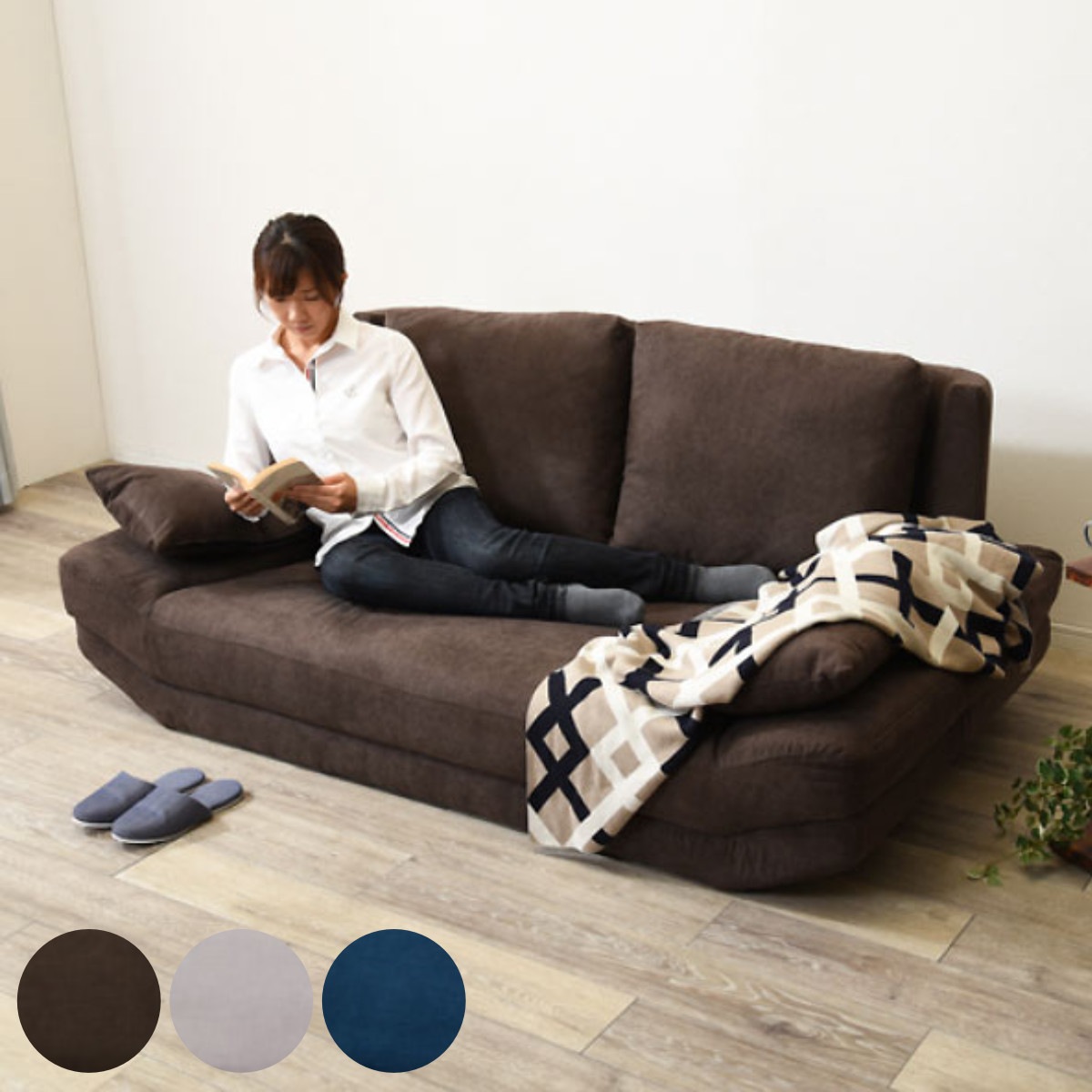 ソファ 幅170cm ２人掛け ソファー 布張り ファブリック 脚付き ローソファー リビングソファ 椅子 イス いす 脚 取り外し 布製 2P 二人掛け おしゃれ リビング ソファベッド