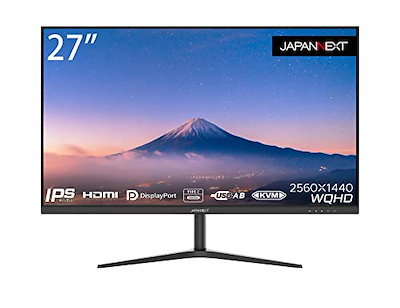 JAPANNEXT IPSパネル搭載27インチ WQHD解像度USB-C給電対応...のサムネイル