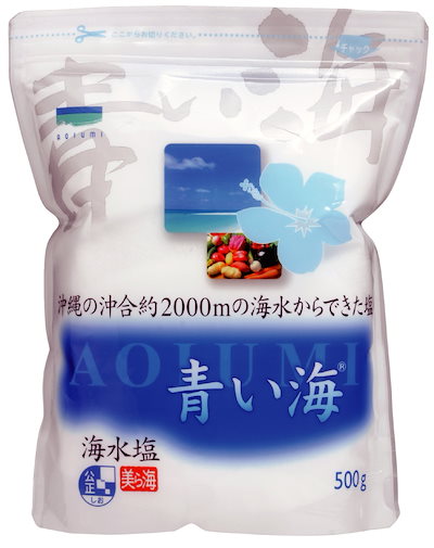他サイト： 沖縄の海水塩 青い海 500gの商品画像