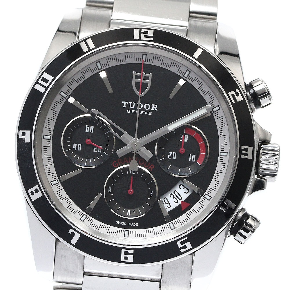 チュードル TUDOR 20530N グランツアー クロノ 自動巻き メンズ 保証書付き_868904【中古】