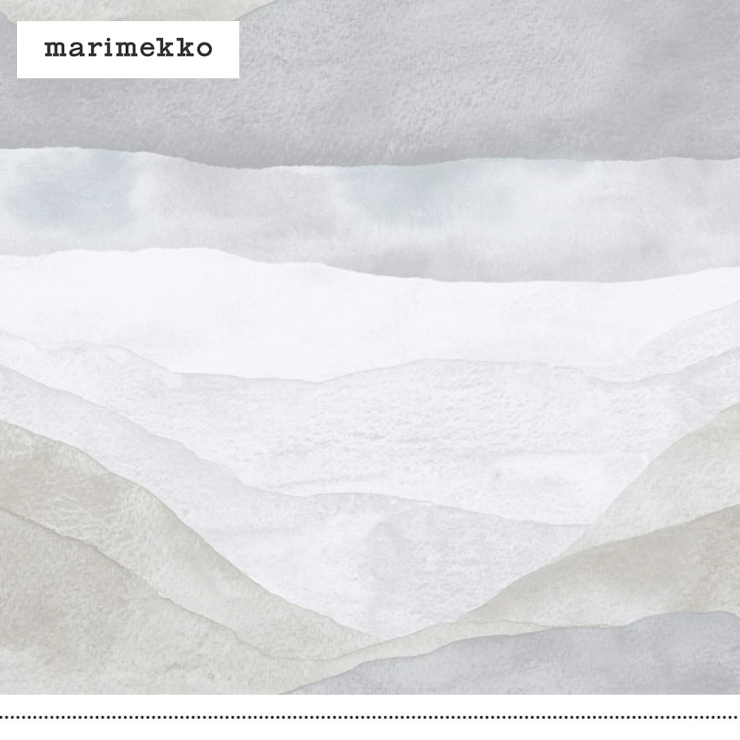 壁紙 クロス マリメッコ marimekko ヨイク JOIKU 25195 ホワイト 70cm×10.05m 1ロール フリース 不織布 DIY 新生活