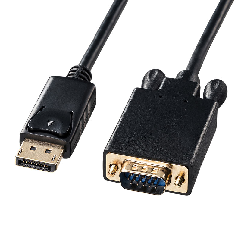 （まとめ買い）DisplayPort-VGA変換ケーブル ブラック 2m KC-DPVA20 [x3]