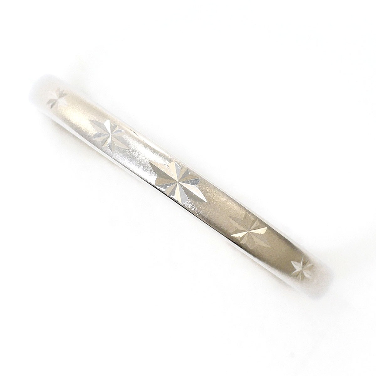 K10 10金 WG ホワイトゴールド リング・指輪 10号 総重量約1.3g 中古