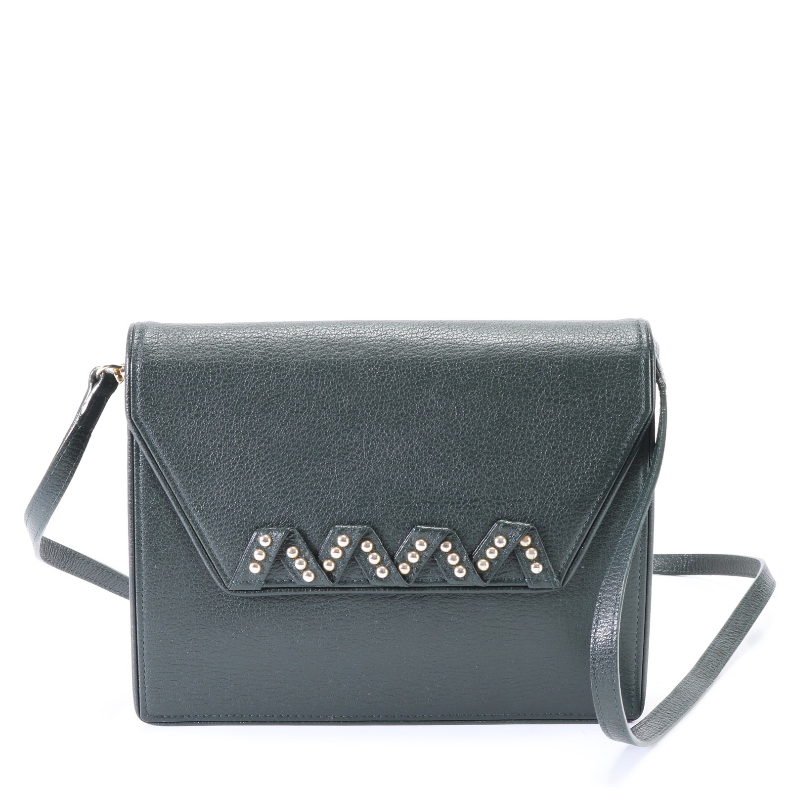 美品 ヴィンテージ YSL レザー ショルダーバッグ 斜め掛け ハンド トート 本革 レディース EHM S15-9 中古