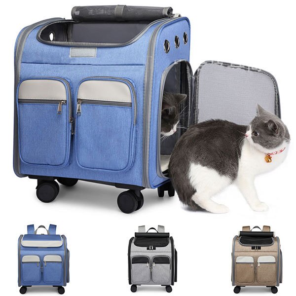 ペットキャリーバッグ リュック ペットバッグ 猫用 小型犬用 キャリーバッグ キャリーカート 折りた