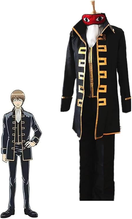 銀魂 沖田総悟 コスプレ衣装 真選組 隊服 制服 アイマスク付き 変装 コスプレ衣装