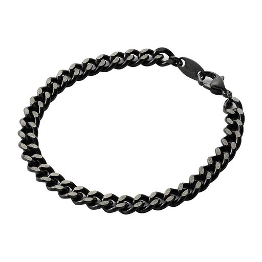 ファイテン(PHITEN) 炭化チタンチェーンブレスレット M 17CM 純チタン採用 炭化チタンコーティング ブラック アクセサリー 喜平 長さ17~21CM メンズ レディース