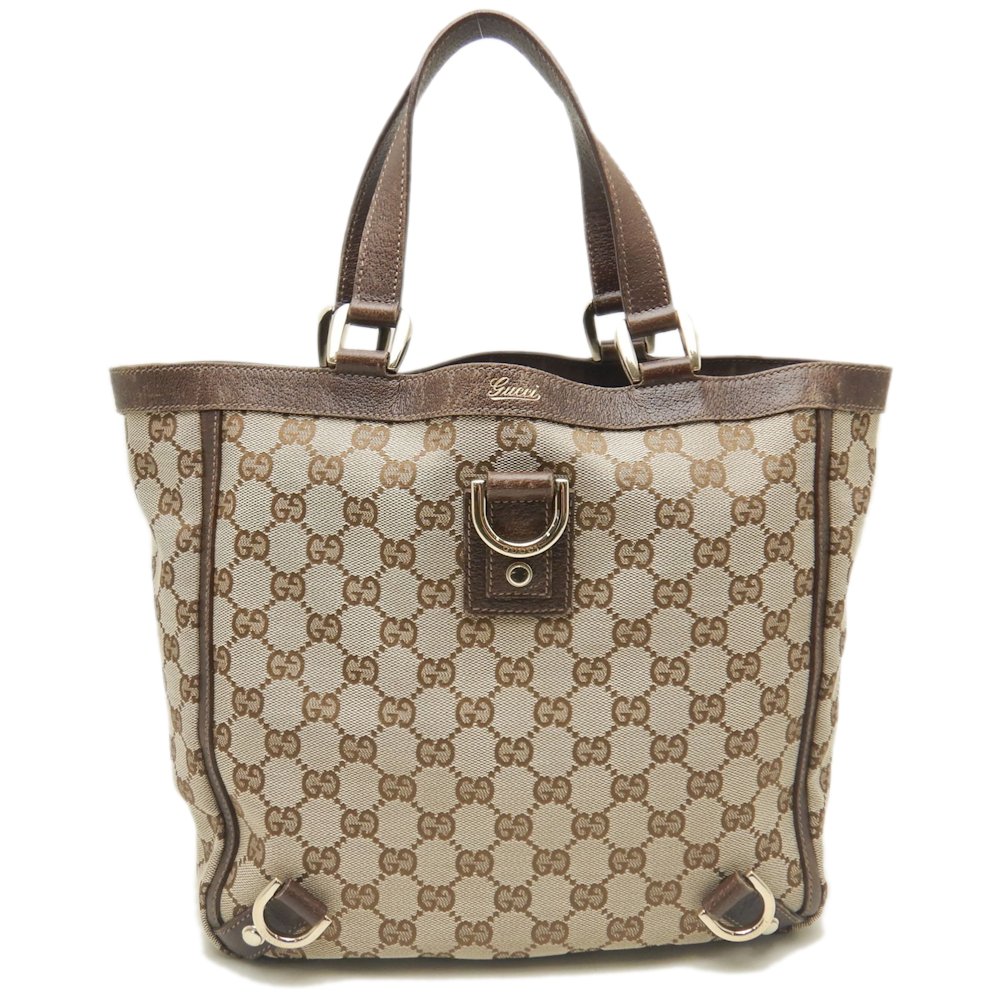 130739 トートバッグ アビー GGキャンバス ブラウン/250928【中古】