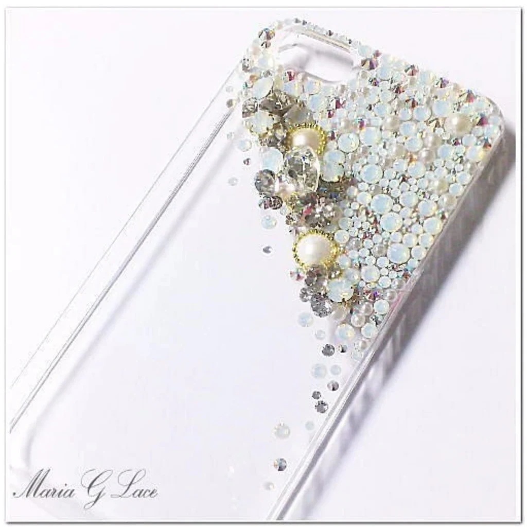 iPhone7plus ケース デコ キラキラ snowflake デコスマホケース スマホカバー クリア かわいい 軽量 ハードケース