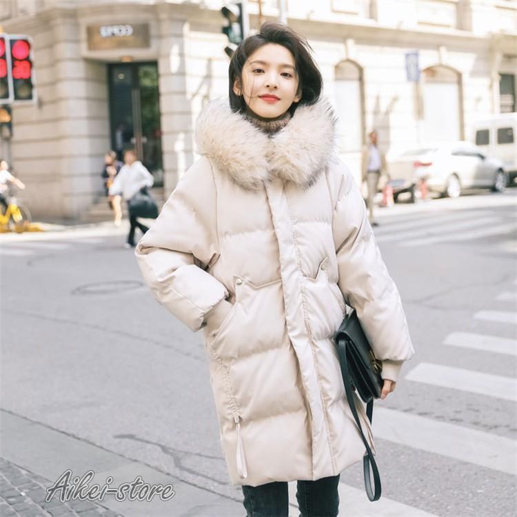 コート ダウンコート レディース 中綿 コート ダウンジャケット 秋冬 40代 カジュアル 中綿 ダウンコート 軽い 暖かい 大きいサイズ ファー付き アウター 2色