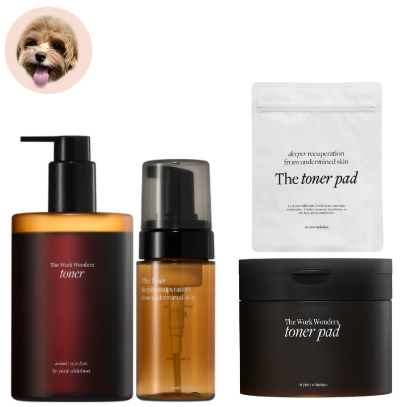 [韓国正規品]ザ・ワーク・ワンダーズ バブルトナー 400ml／ツボクサエキス77.8％配合/弱酸性泡化粧水