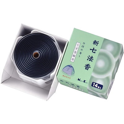 他サイト： 線香 渦巻き線香 新七法香 白檀 14巻入 お線香 渦巻線香 香台付き 12時間燃焼 お供え 初七日 お通夜 葬儀 四十九日 供養 御霊前 御仏前 神仏用 自宅用 日本香堂の商品画像