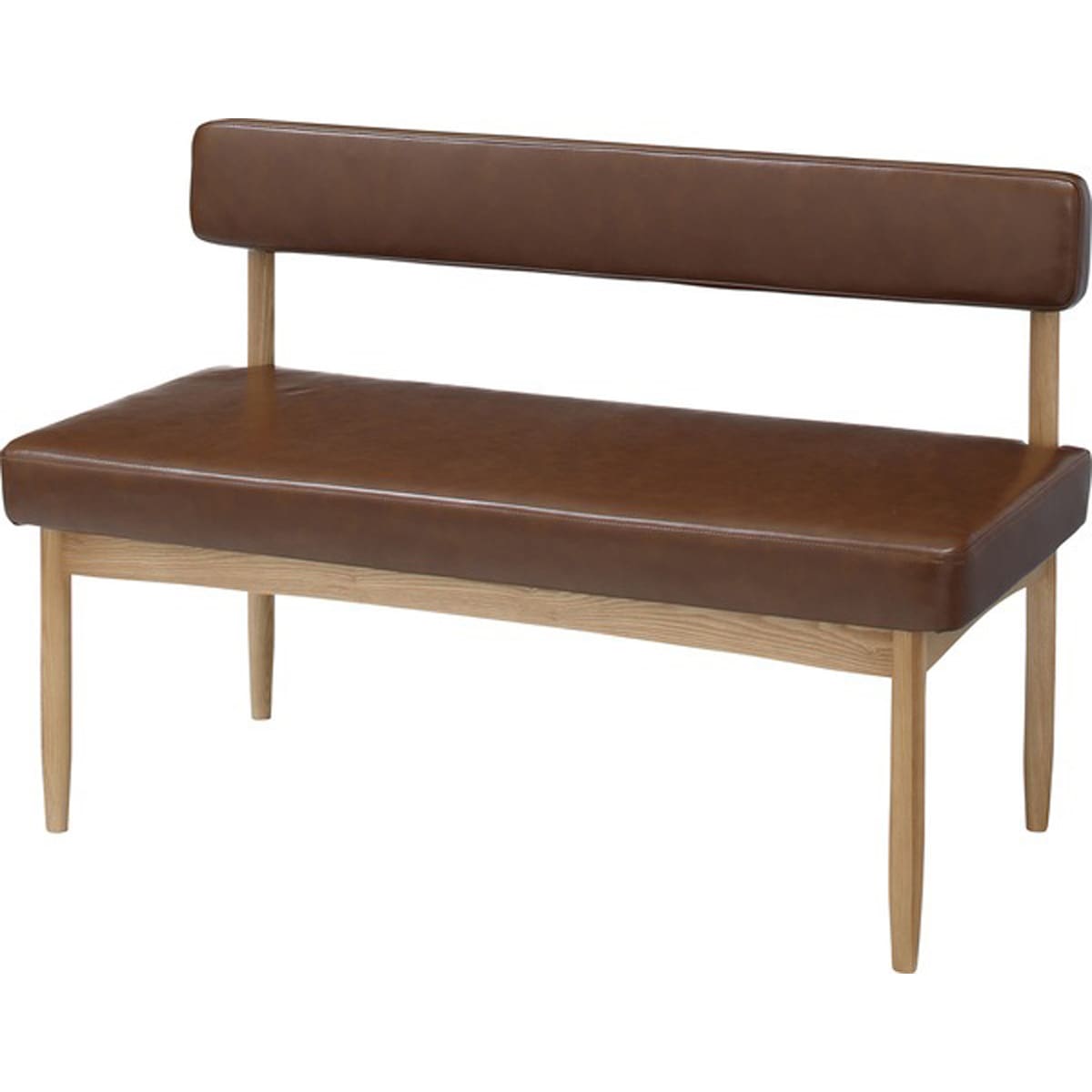 エコモ ソファ 天然木 アッシュ ウレタン塗装 合皮