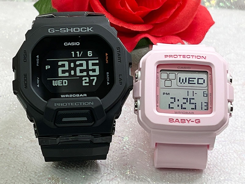 恋人たちのGショック ペアウオッチ G-SHOCK BABY-G カシオ 2本セット GBD-200-1JF BGD-10-4JF 電池式 プレゼント クリスマス あす楽対応 g-shock 婚
