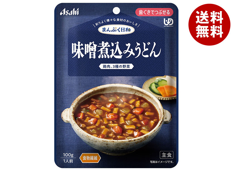 アサヒグループ食品 まんぷく日和 味噌煮込みうどん 100g＊24袋入＊(2ケース)