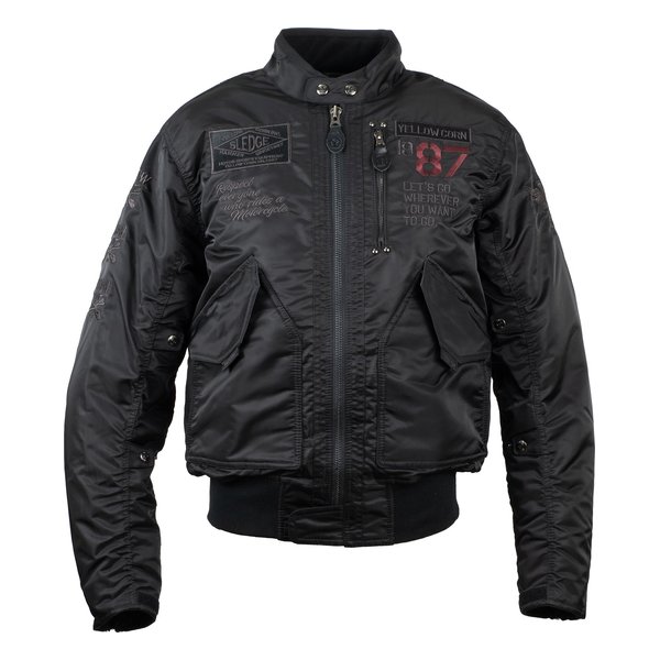 イエローコーン YB-3302 ウィンタージャケット ブラック/ガンメタル Mサイズ