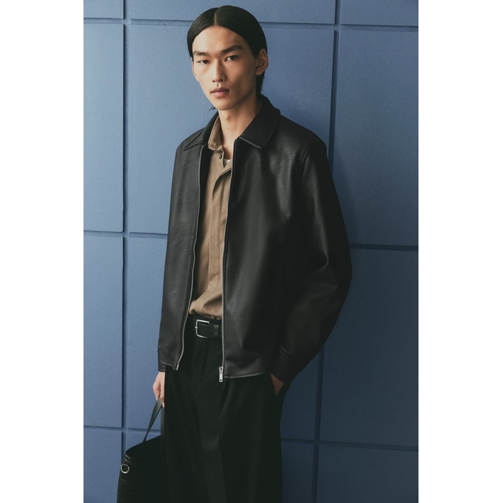 H&M レギュラーフィットジャケットブラック