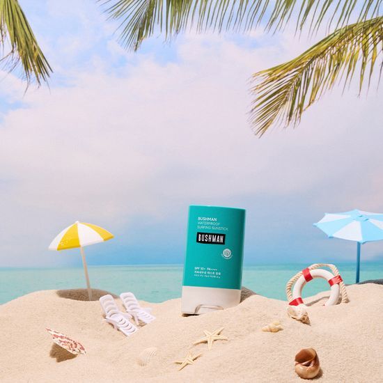 【容量リニューアル/シーフレンドリー】ブッシュマン ウォータープルーフ サーフィン サンスティック 20g 企画 (+ デイリー日焼け止め 20ml)