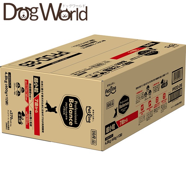 ペットライン プロフェッショナルバランス 超小粒 7歳から 犬用 4.8kg 6,338円