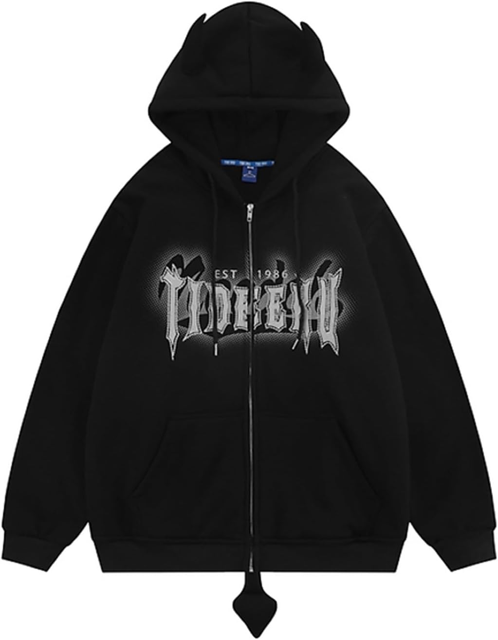 パーカー フード 角付き メンズ トレーナー 前開き レディース かわいい スウェット 悪魔の角 ジッパー付 ボア付き 秋 春 上着 長袖 デザイン おもしろ 着心地 カジュアル 男女兼用 ストリート 14,797円