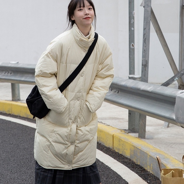 Hot!!!品質いいな新品 中綿コート レディース ロング丈 ダウン風コート 無地 シンプル 立ち襟 キルティング 防寒 暖かい 秋冬 アウター 大きい きれいめ