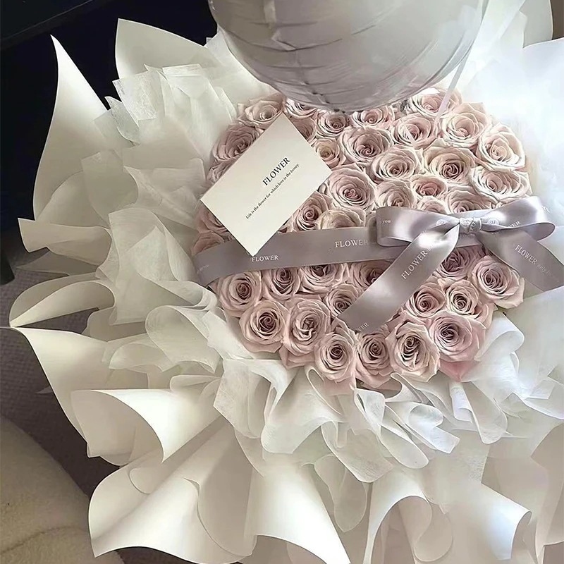 プリザーブドフラワー高級バラの花束ガールフレンドや親友への見栄えの良いギフト模擬石鹸の花誕生日プレゼントの花束