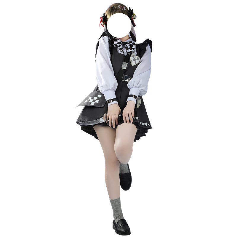 Nikke-女性のための勝利の女神のコスプレ衣装,かわいいドレス,バッグ付きのパーティースーツ,ハロウィーンのユニフォーム,カスタムメイド