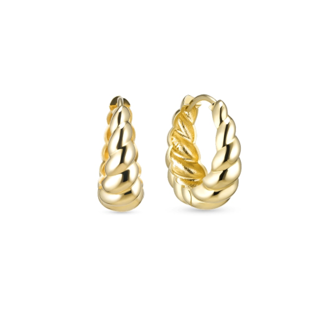 ドロシー 14k クロワッサンリングピアス (L)