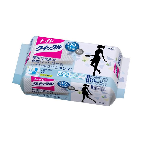 花王 トイレクイックル つめかえ用 1セット（240枚：10枚×24パック） 6,192円