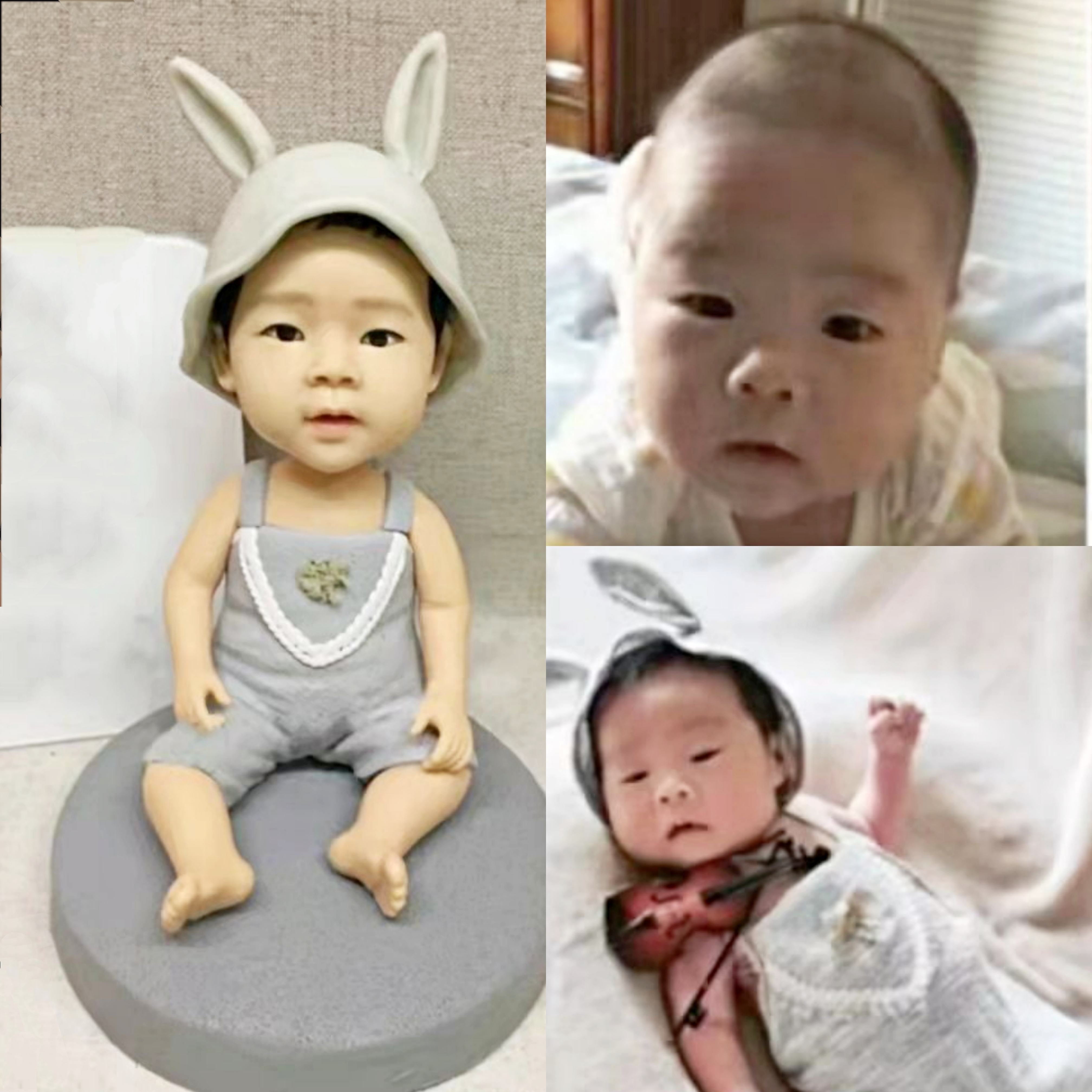 【オーダーメイド】3D肖像画 似顔絵 写真 人形 フィギュア 誕生日 ベビー 赤ちゃん キッズ 子供 幼児 出産祝い 10,009円