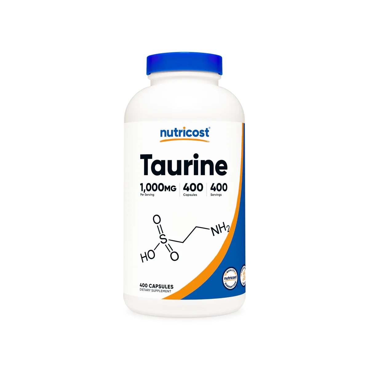 [USA] Nutricost ニュートリコスト Taurine Capsules (1000 MG) (400 CAP)