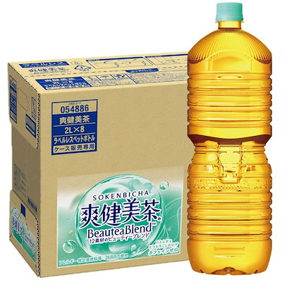他サイト： [Amazon限定ブランド]CCL 爽健美茶ラベルレス2LPET×8本の商品画像