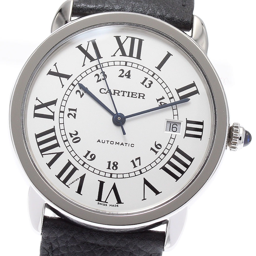 カルティエ CARTIER WSRN0022 ロンドソロ XL デイト 自動巻き メンズ _869324【中古】
