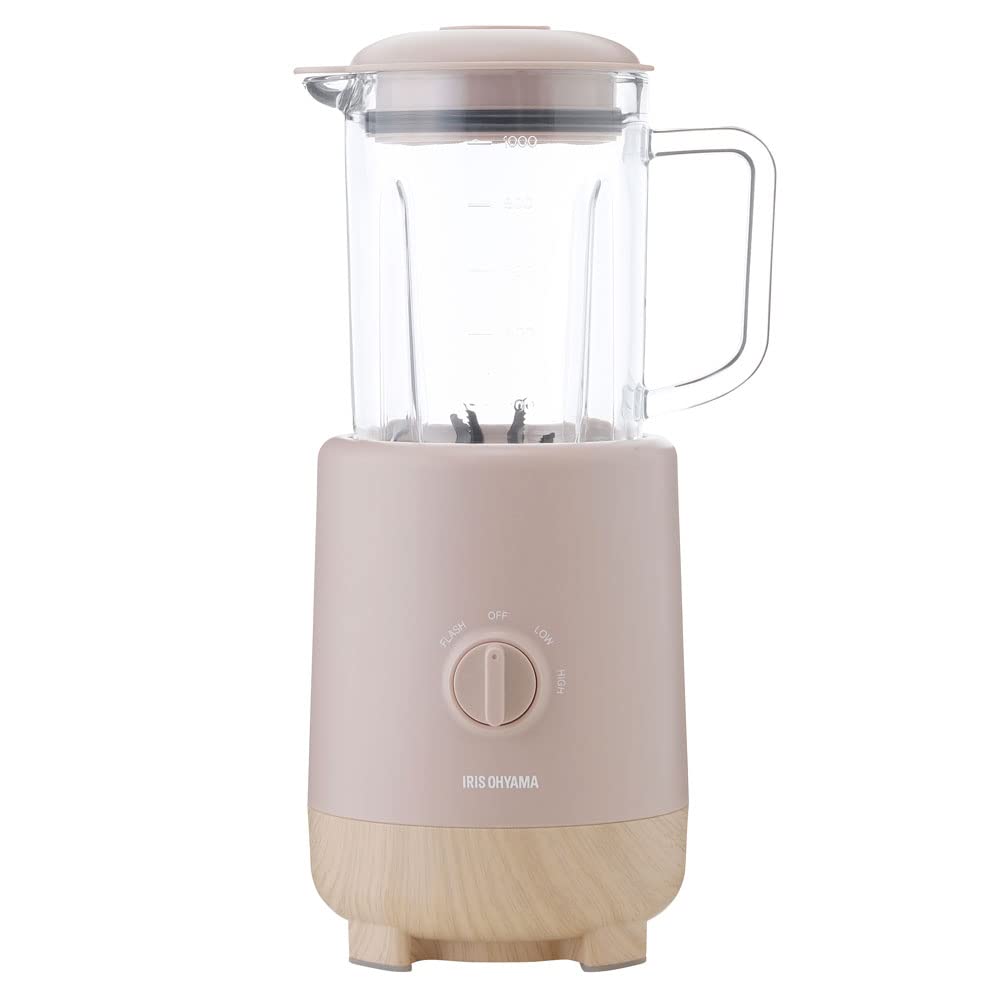 ミキサー 氷対応 果実 スムージー デザート ムース スープ 簡単料理 静音設計 ダイヤル調整 3段階 お手入れ簡単 ６枚刃 パワフル チタンコーティング 1000ml IJM-S1