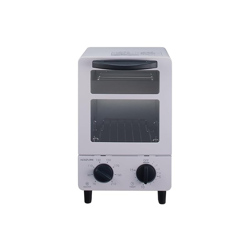 【即納】コイズミ オーブントースター 目玉焼きトレー付き 無段階温度調節機能 15分タイマー 1枚焼き コンパクト グレー KOS-0601/H